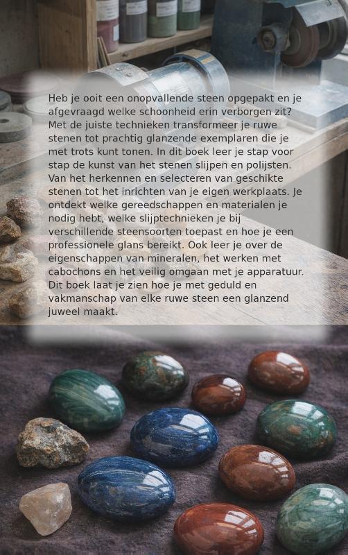 Achterkant van Stenen slijpen en polijsten