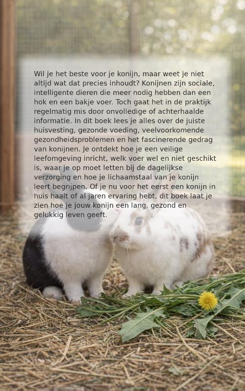 Achterkant van Konijnen verzorgen