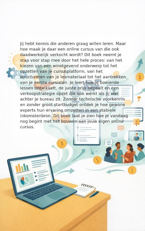 Achterkant van Online cursus maken en verkopen