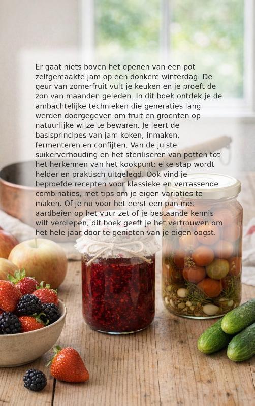 Achterkant van Jam en inmaken