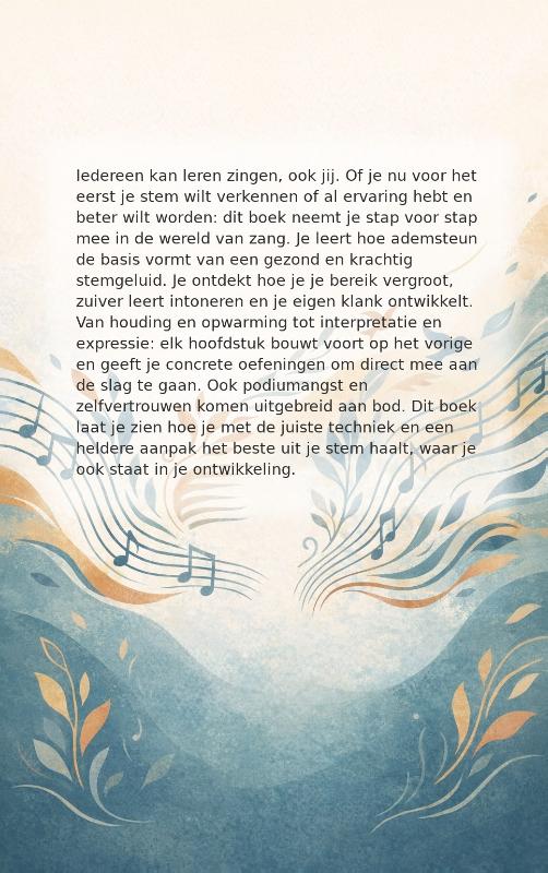 Achterkant van Zingen leren