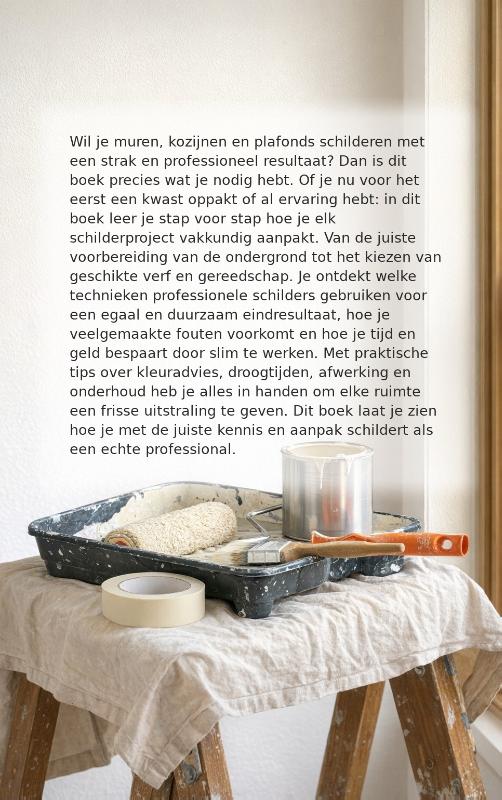Achterkant van Schilderen als een professional