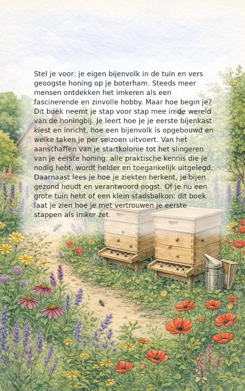 Achterkant van Bijen houden voor beginners