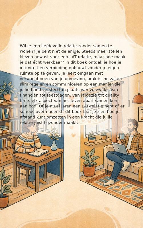 Achterkant van LAT-relatie en gelukkig