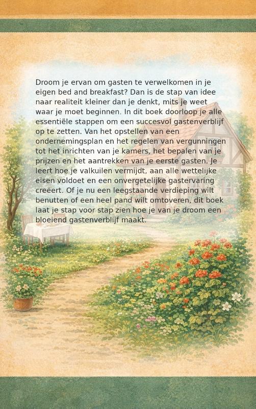 Achterkant van Bed and breakfast starten