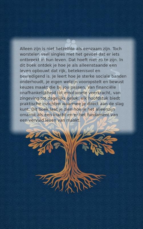 Achterkant van Gelukkig alleen