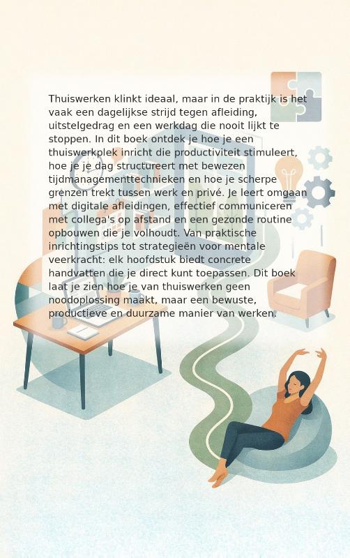 Achterkant van Productief thuiswerken