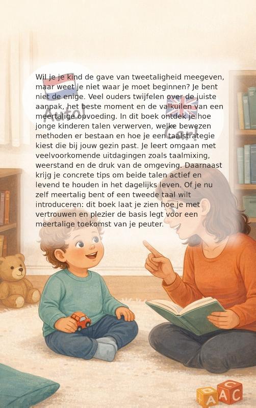 Achterkant van Je peuter tweetalig opvoeden