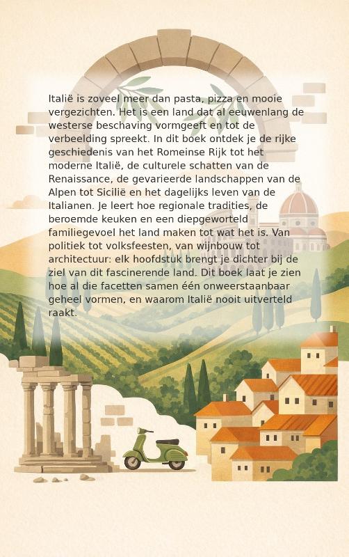 Achterkant van Alles over Italië