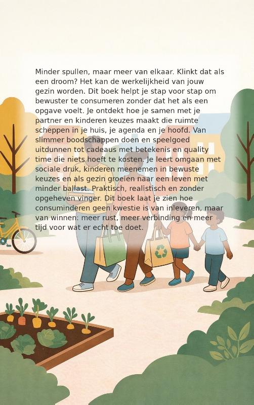 Achterkant van Consuminderen als gezin