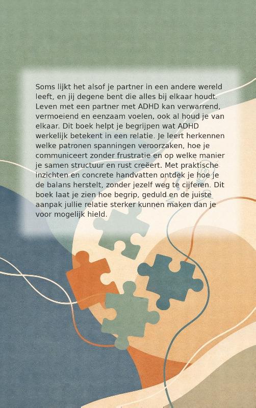 Achterkant van Leven met een partner met ADHD