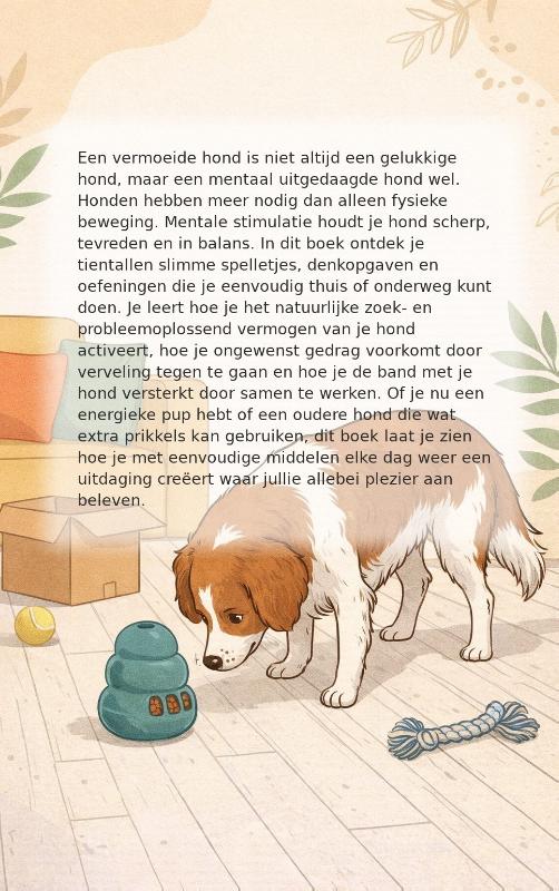 Achterkant van Je hond mentaal uitdagen