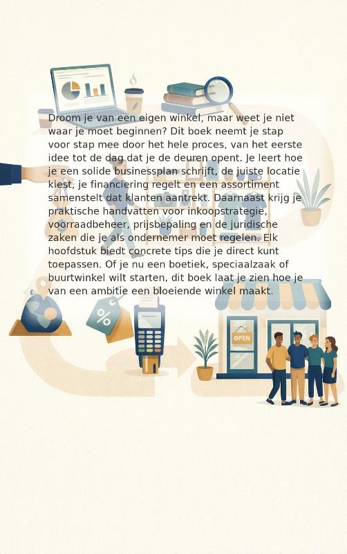 Achterkant van Start een kleine winkel