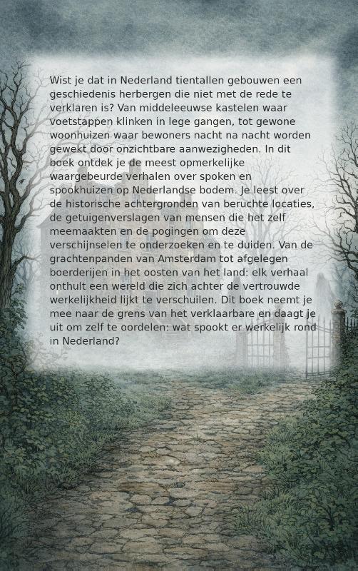 Achterkant van Spoken en Spookhuizen in Nederland
