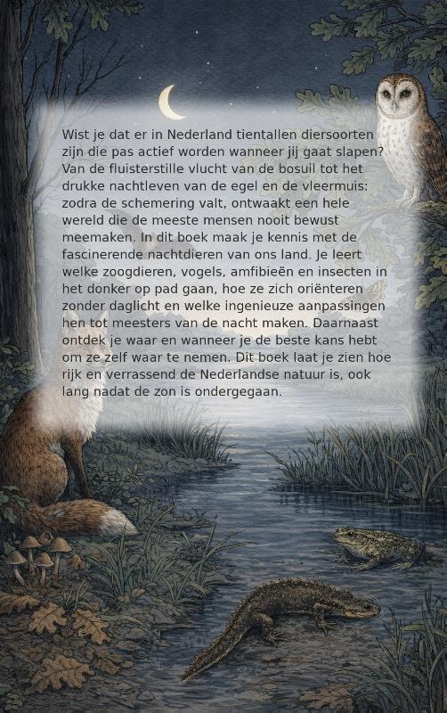 Achterkant van Nachtdieren van Nederland
