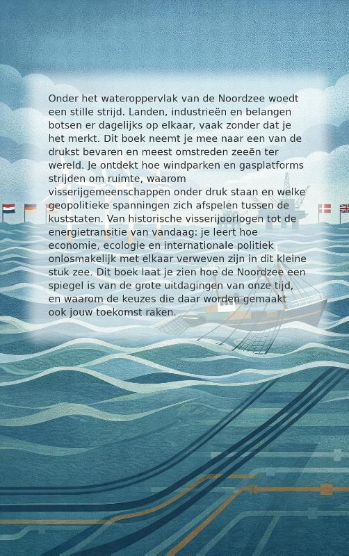 Achterkant van De Strijd om de Noordzee