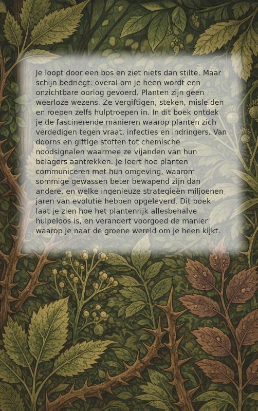 Achterkant van Hoe Planten zich Verdedigen