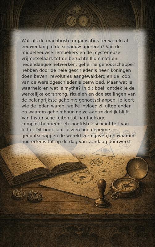 Achterkant van De Wereld van Geheime Genootschappen