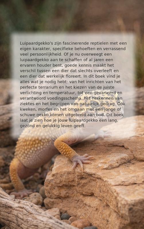 Achterkant van Alles over Luipaardgekko's
