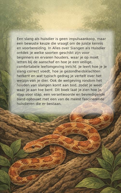 Achterkant van Alles over Slangen als Huisdier