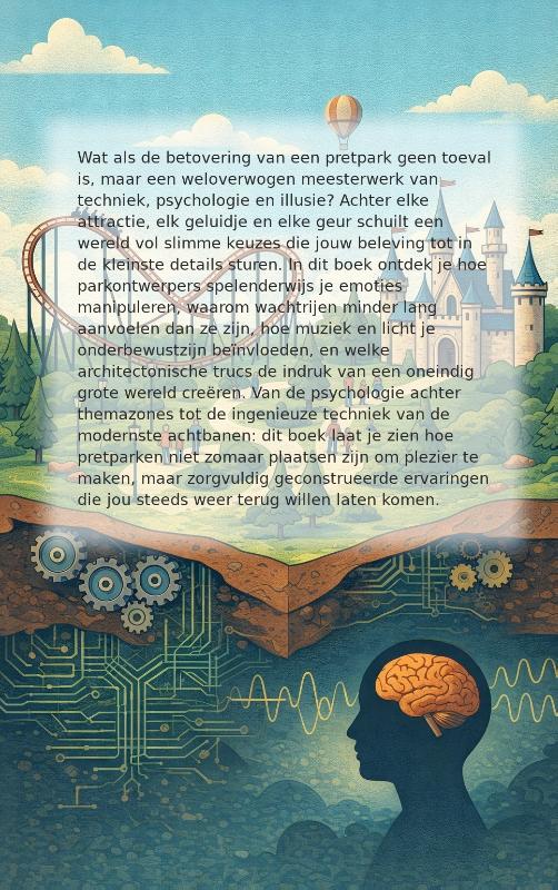 Achterkant van De Verborgen Wereld van Pretparken