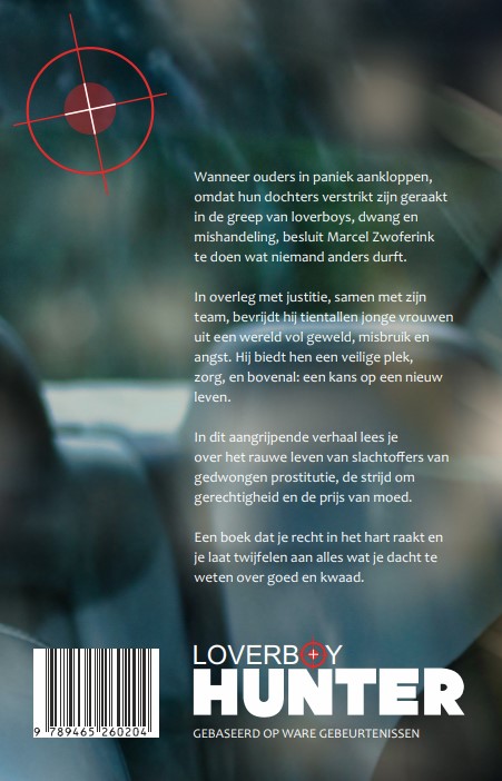 Achterkant van Loverboy Hunter