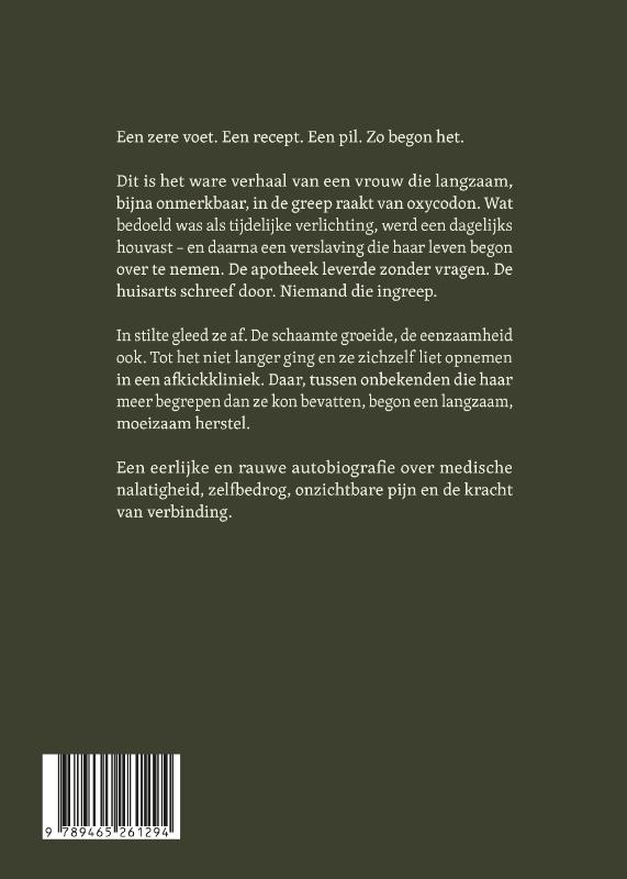 Achterkant van Verslaafd aan oxycodon