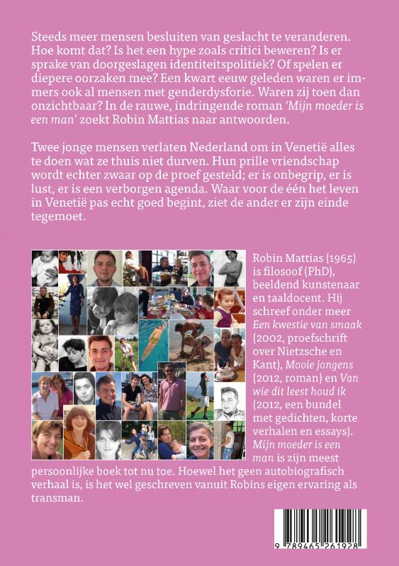 Achterkant van Mijn moeder is een man