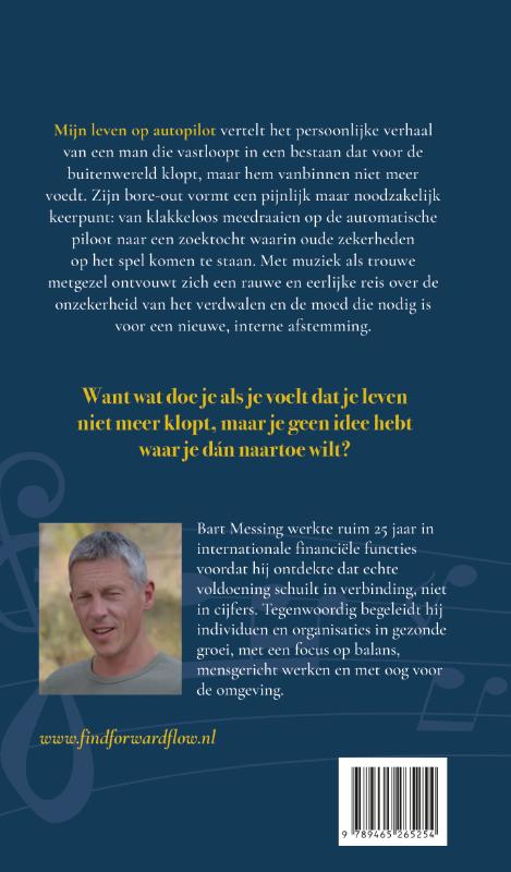 Achterkant van Mijn leven op autopilot