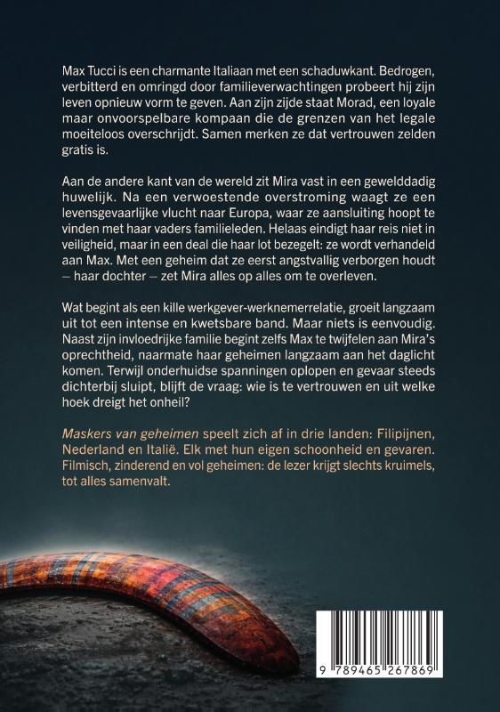 Achterkant van Maskers van geheimen