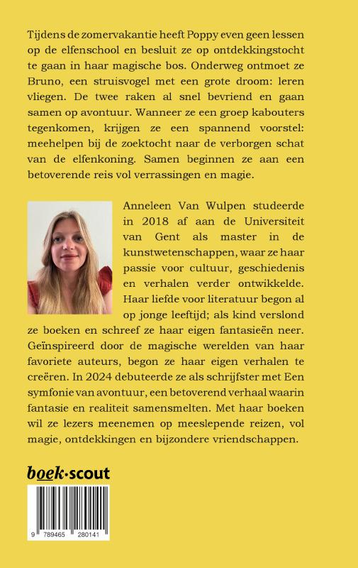 Achterkant van Elfensporen in het toverbos