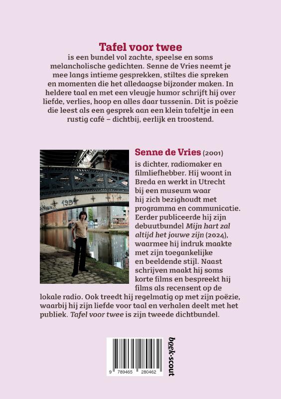 Achterkant van Tafel voor twee