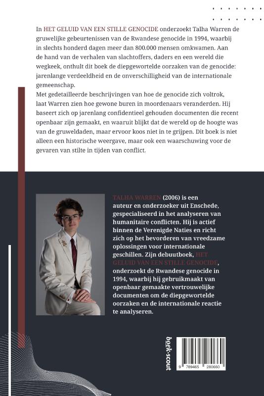 Achterkant van Het geluid van een stille genocide