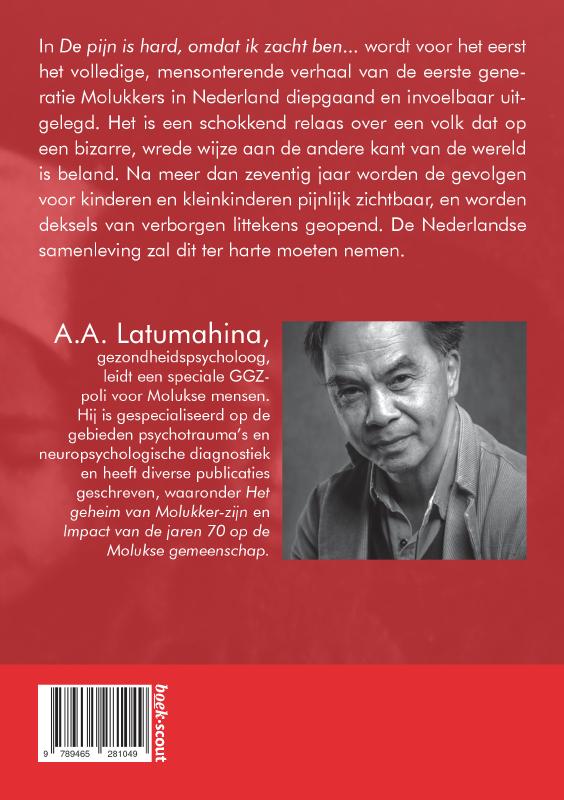Achterkant van De pijn is hard, omdat ik zacht ben…