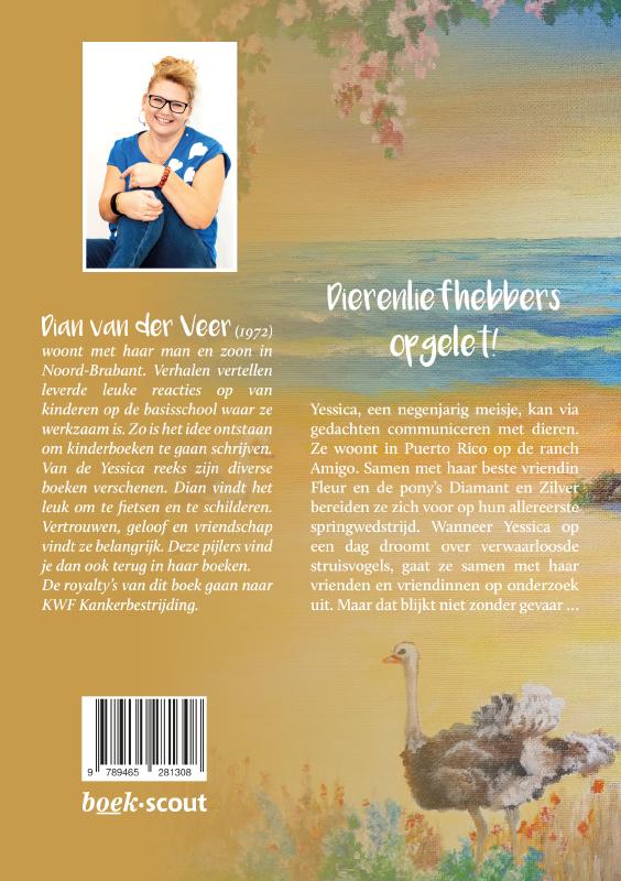 Achterkant van Yessica's wedstijd