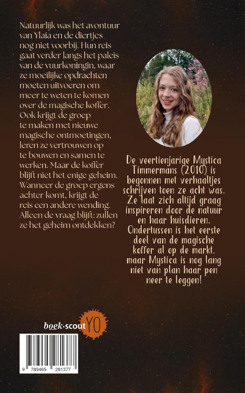 Achterkant van De magische koffer