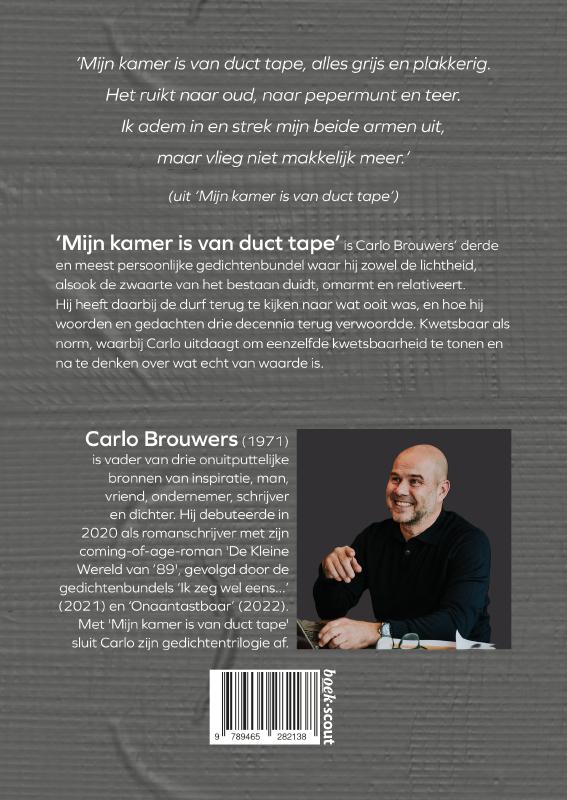 Achterkant van Mijn kamer is van duct tape