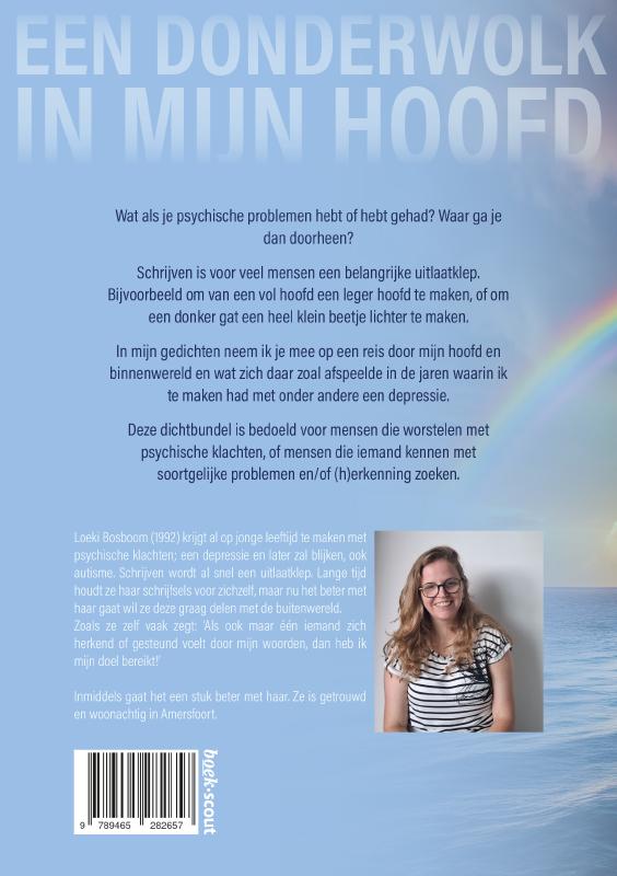 Achterkant van Een donderwolk in mijn hoofd