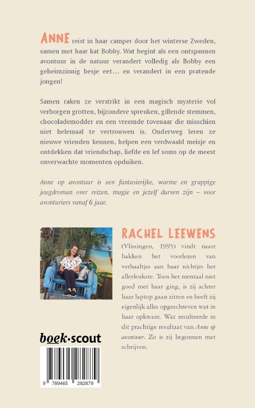 Achterkant van Anne op avontuur