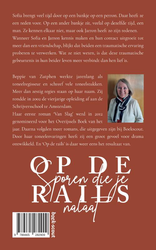 Achterkant van Op de rails