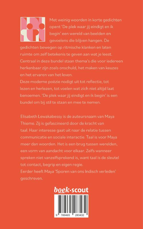Achterkant van De plek waar jij eindigt en ik begin