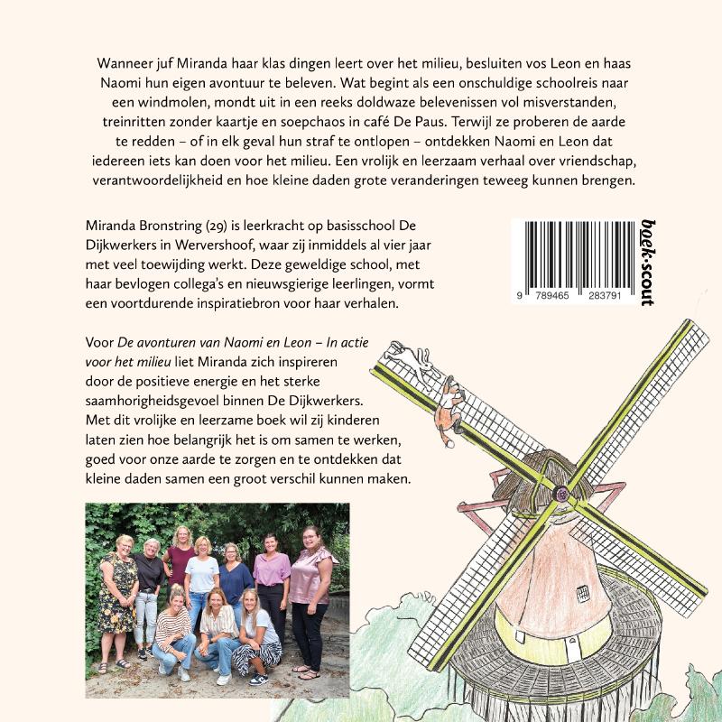 Achterkant van De avonturen van Naomi en Leon