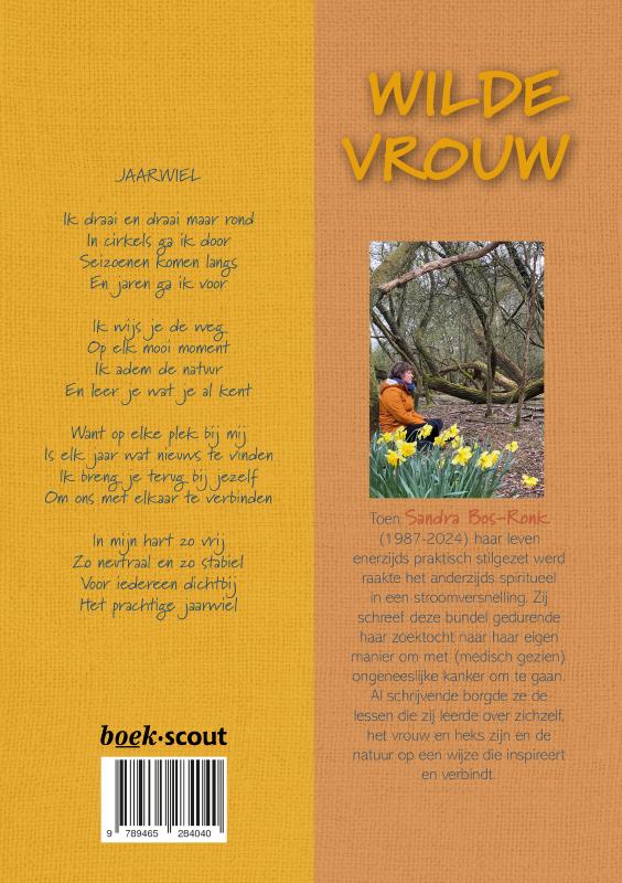Achterkant van Wilde vrouw