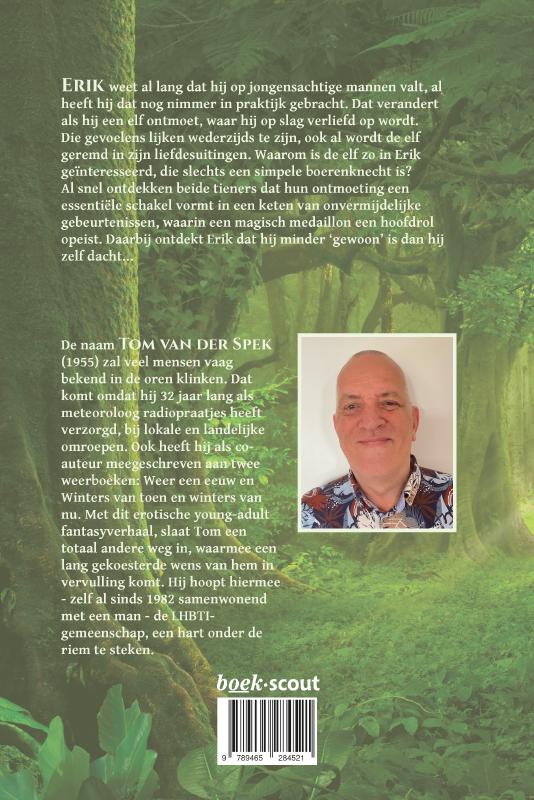 Achterkant van Erik, de elf en het magische medaillon
