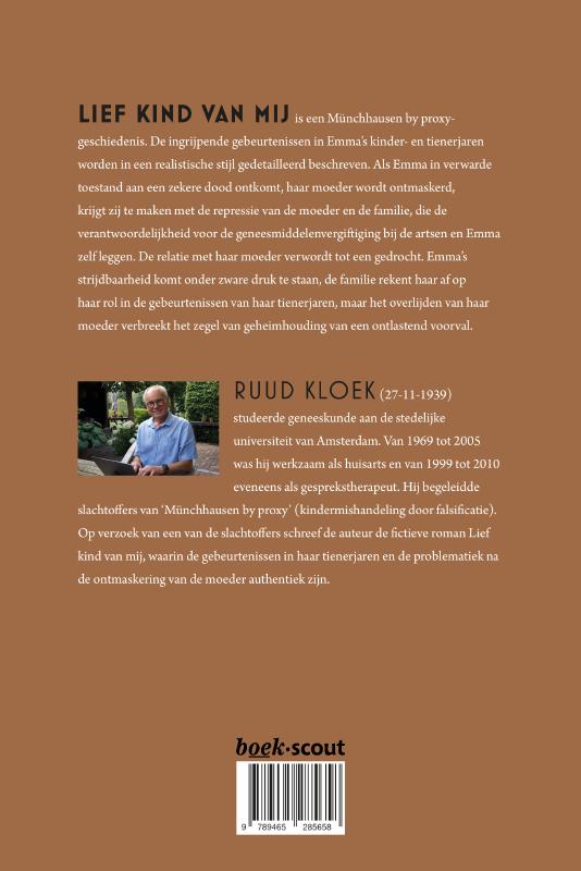 Achterkant van Lief kind van mij