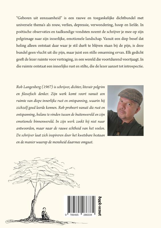 Achterkant van Geboren uit eenzaamheid