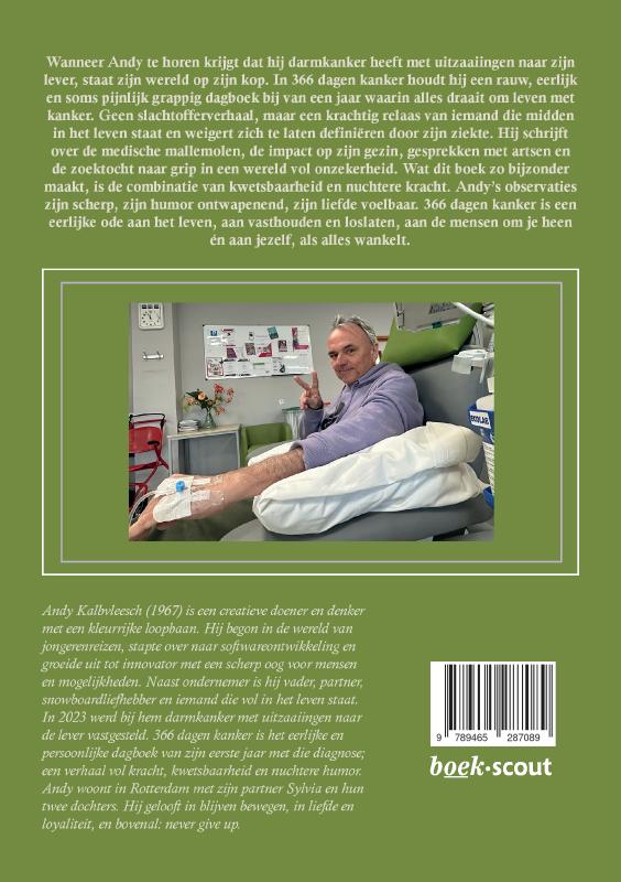 Achterkant van 366 dagen kanker, een dagboek