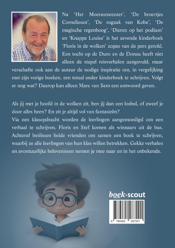 Achterkant van Floris in de wolken
