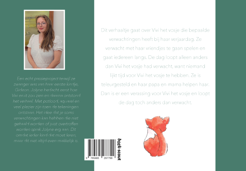 Achterkant van Vivi het vosje