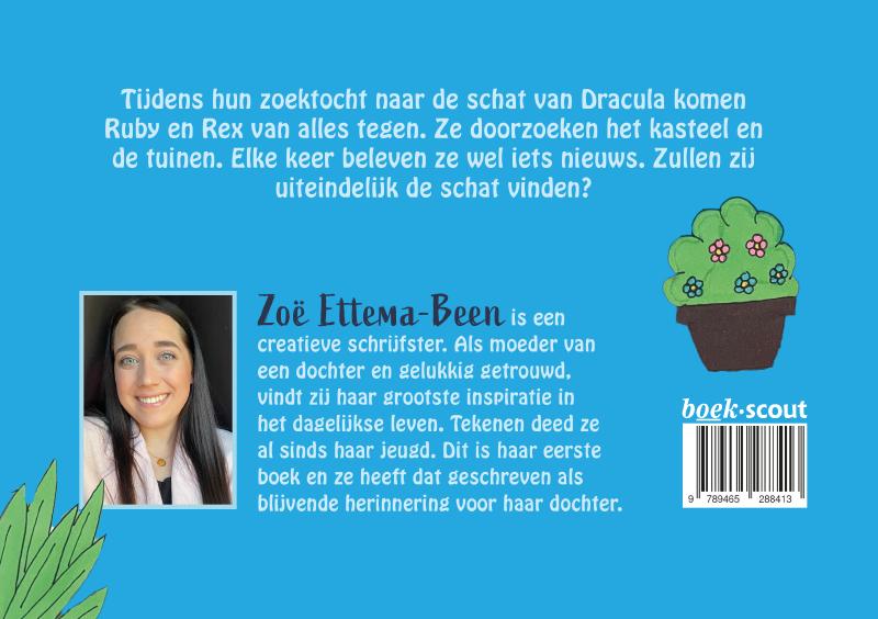 Achterkant van Ruby de kleine vampier